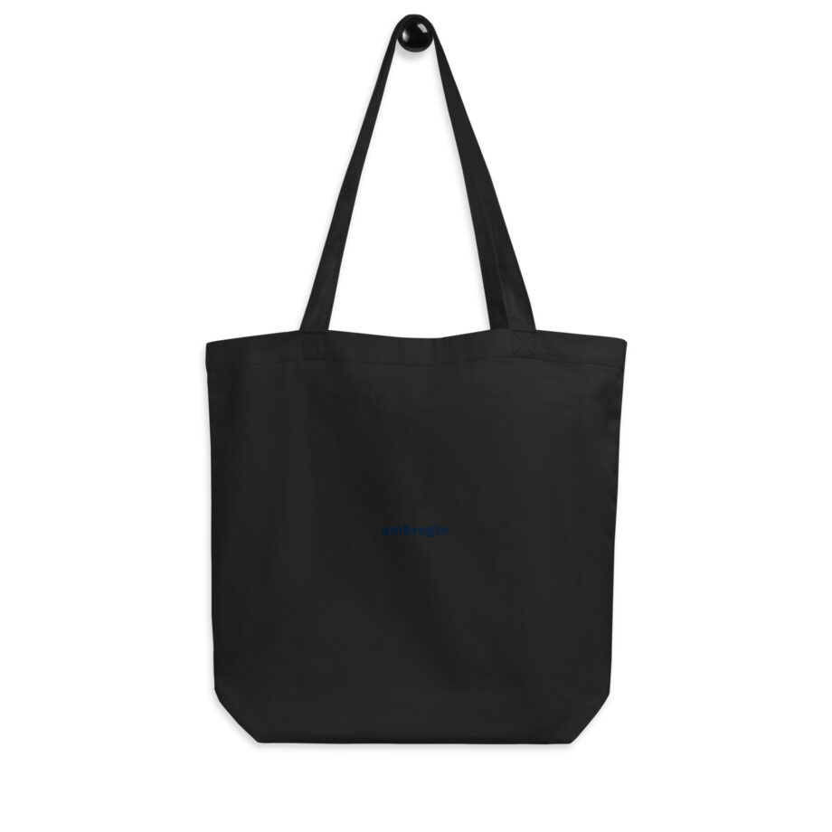 Blue logo eco tote bag