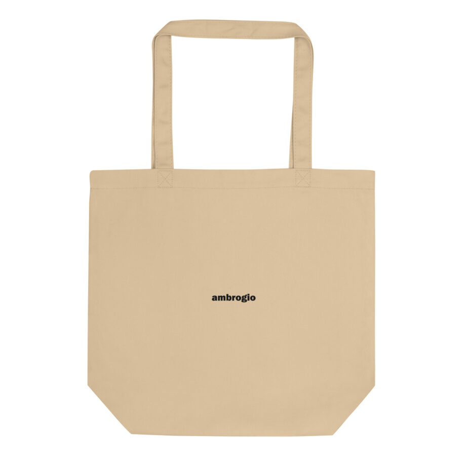 Black logo eco tote bag