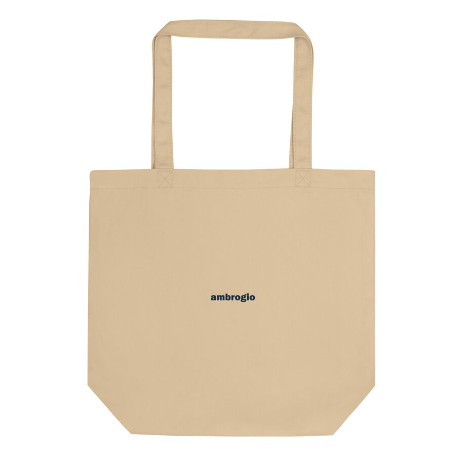 Blue logo eco tote bag