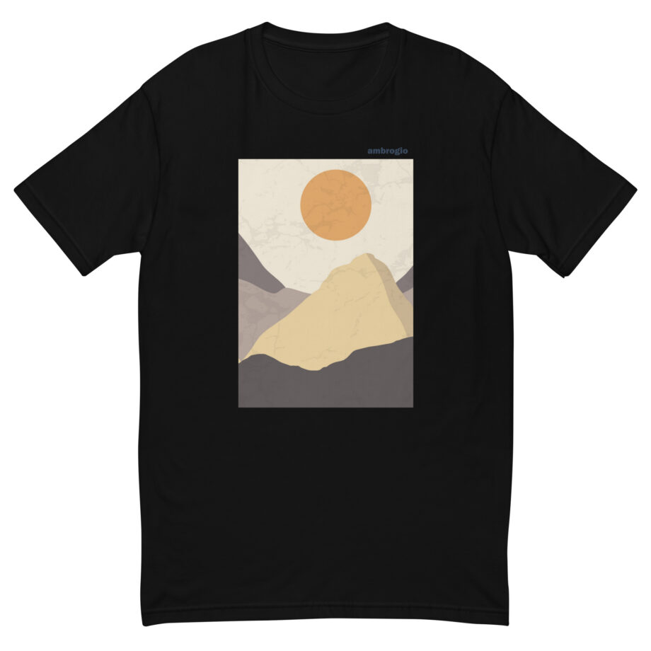 Rising sun 2 men fitted t-shirt