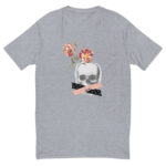 Vintage head & flowers men fitted t-shirt