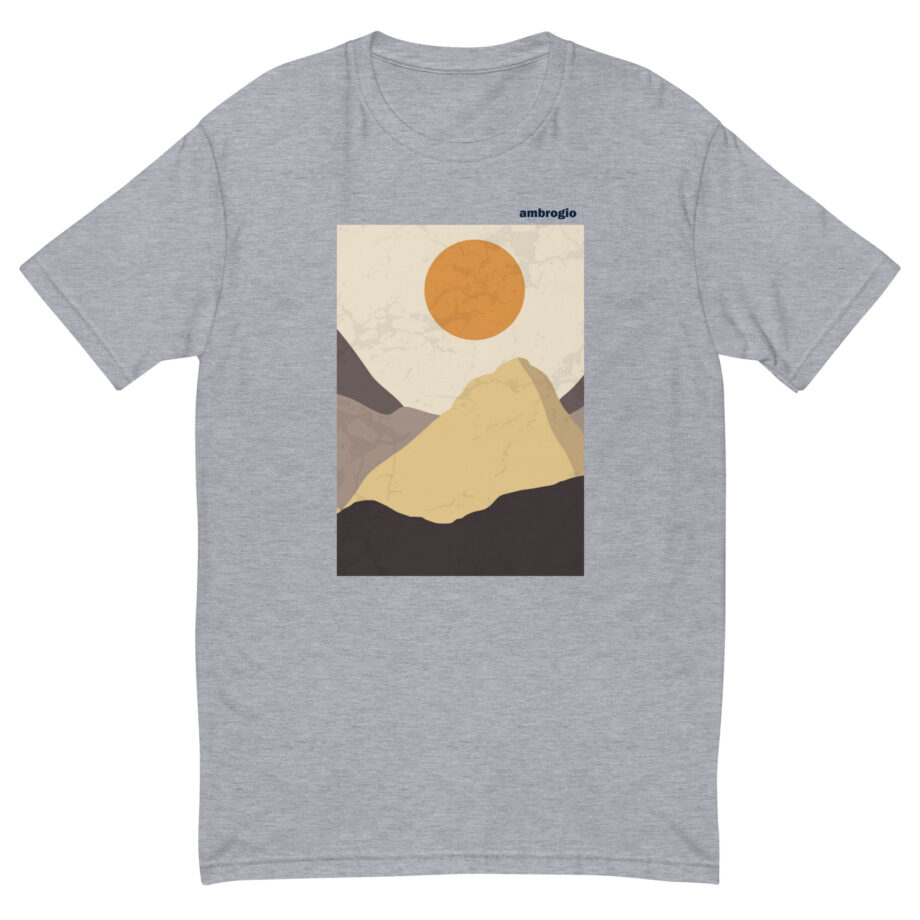 Rising sun 2 men fitted t-shirt