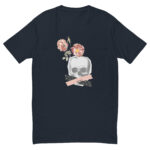 Vintage head & flowers men fitted t-shirt