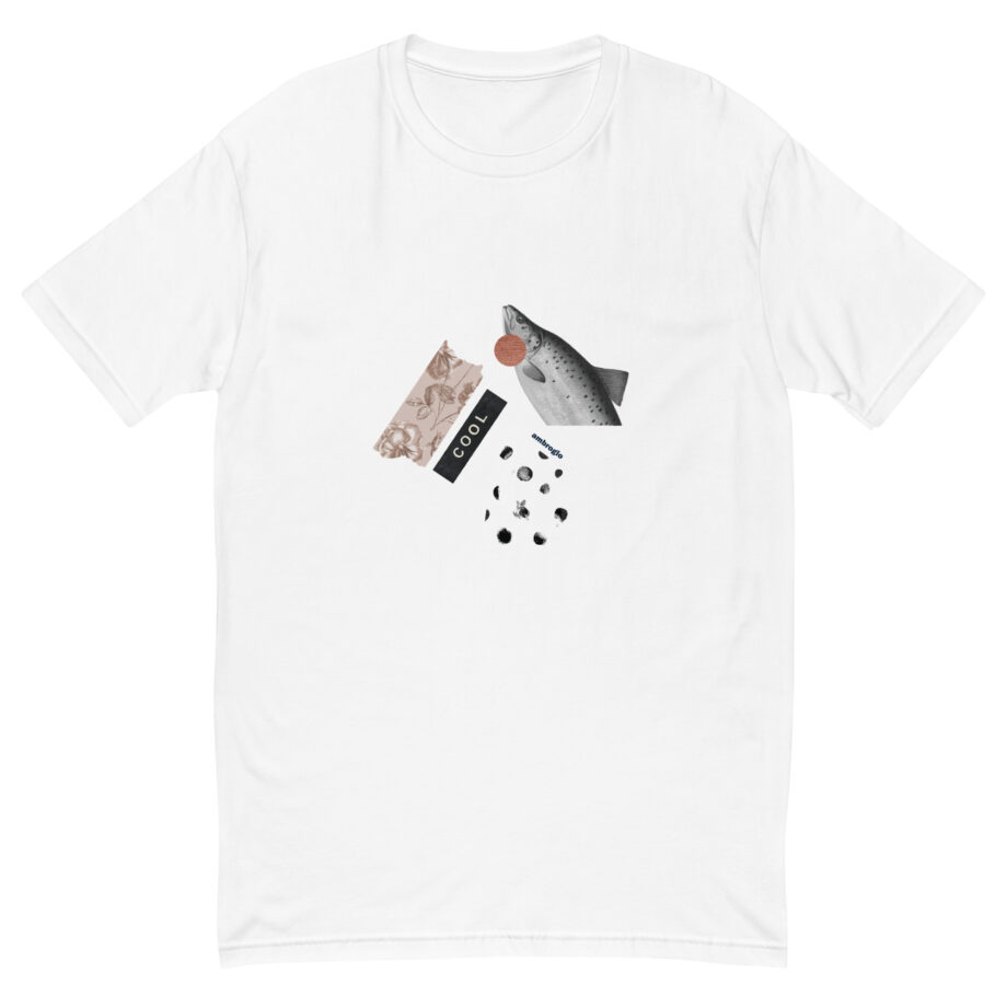 Cool fish men fitted t-shirt