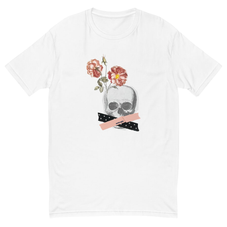 Vintage head & flowers men fitted t-shirt