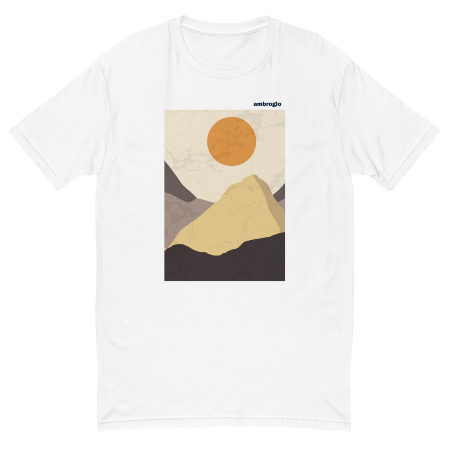 Rising sun 2 men fitted t-shirt