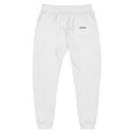 Black logo unisex fleece sweatpants