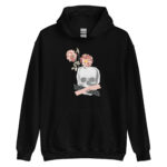 Vintage head & flowers unisex hoodie