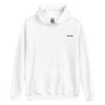 Black logo unisex hoodie embroidered