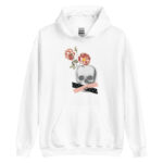 Vintage head & flowers unisex hoodie