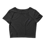 Blue logo women crop top embroidered