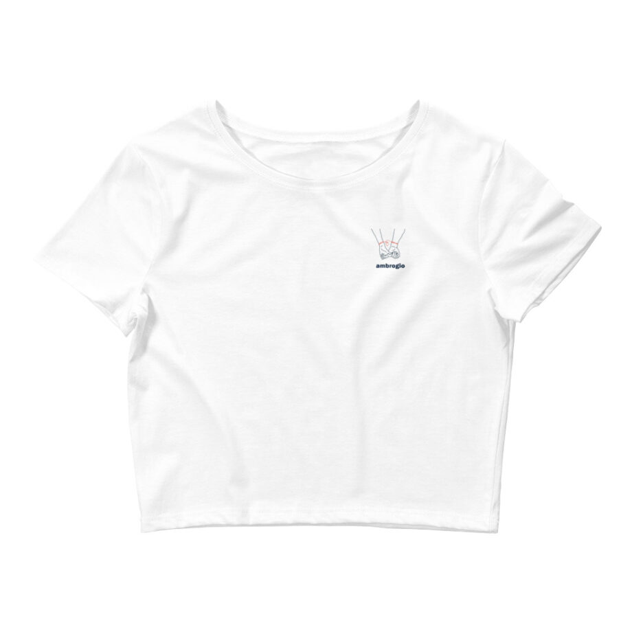 Tied hands women crop top