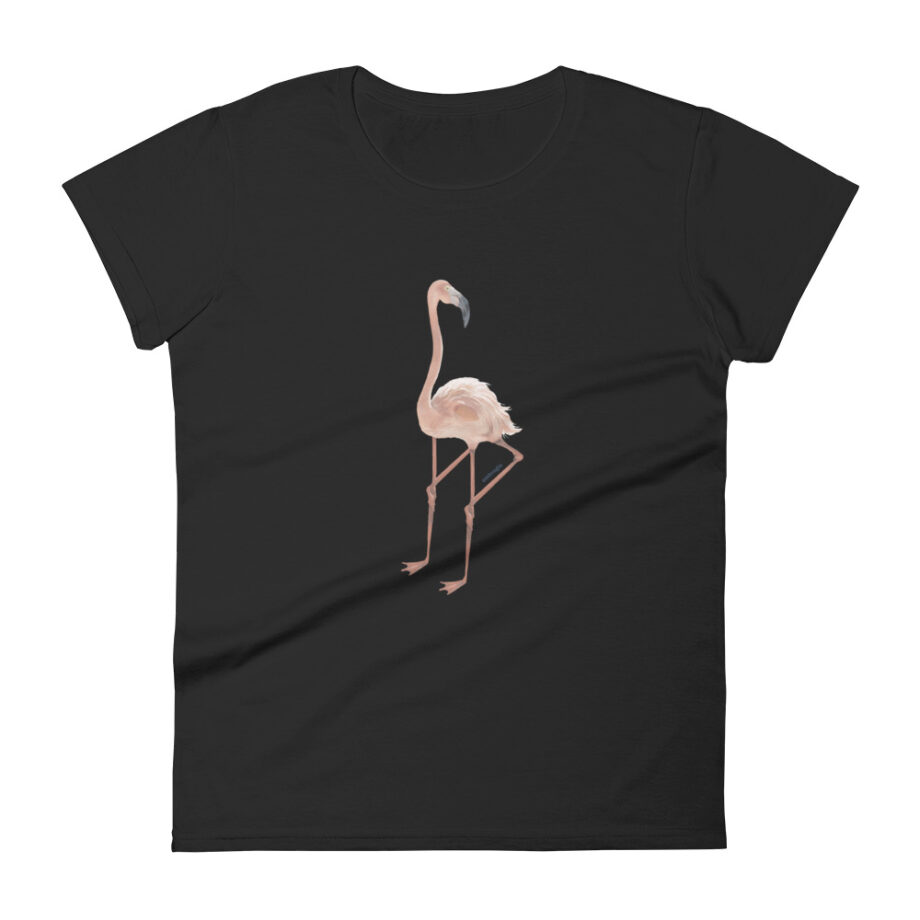 Flamingo women fitted t-shirt