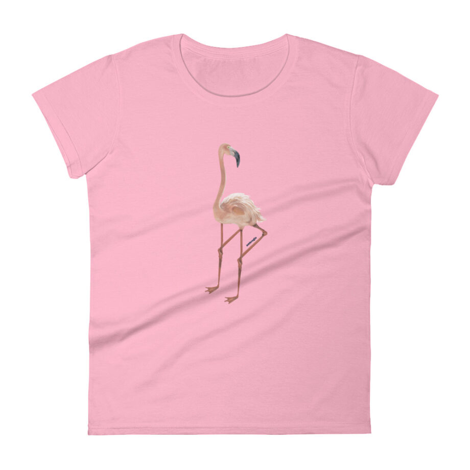 Flamingo women fitted t-shirt