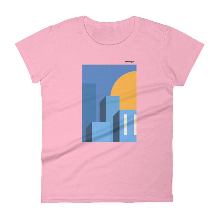 Abstract city 2 women fitted t-shirt