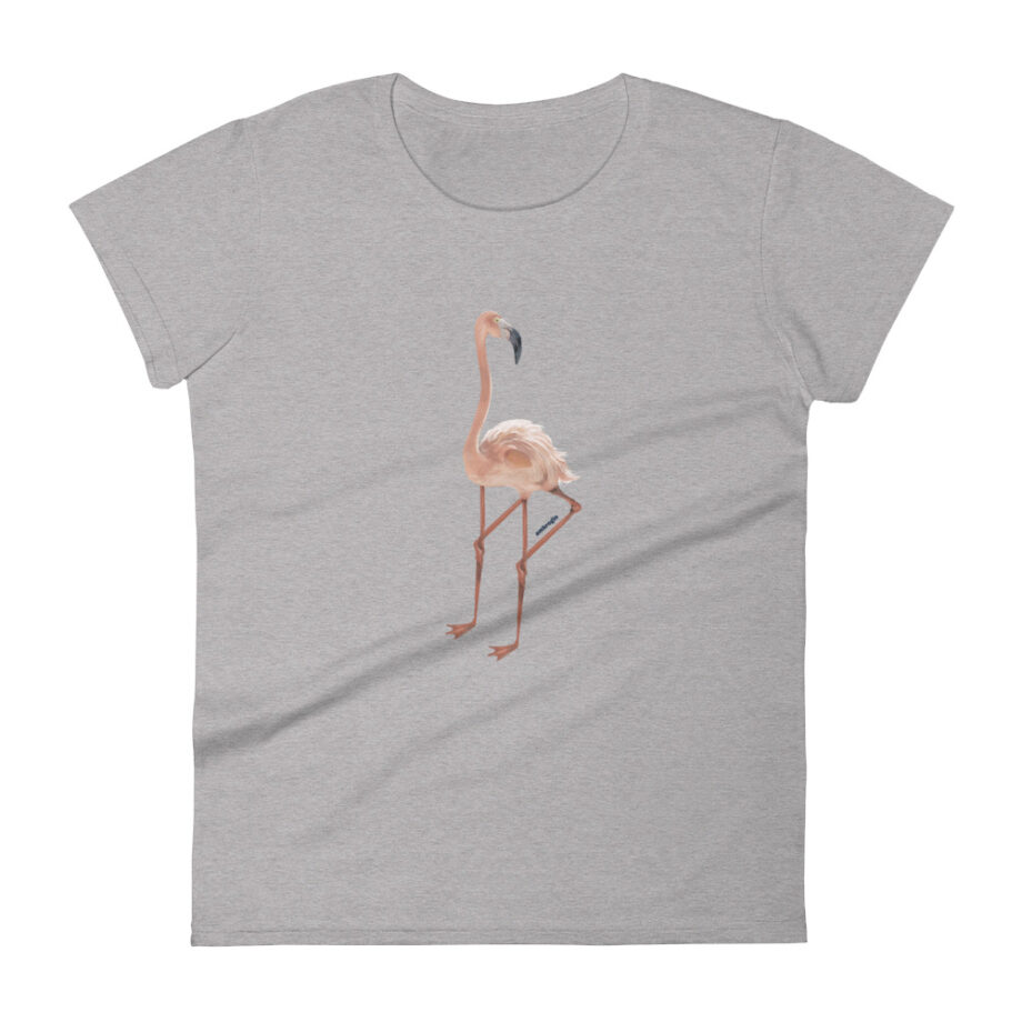 Flamingo women fitted t-shirt