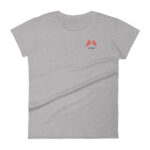 Searching eyes women fitted t-shirt