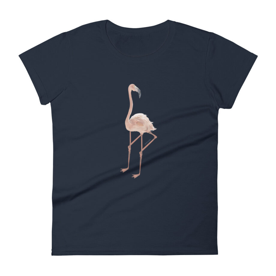 Flamingo women fitted t-shirt