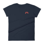 Searching eyes women fitted t-shirt