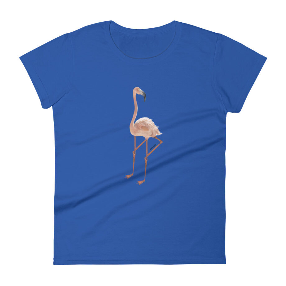 Flamingo women fitted t-shirt