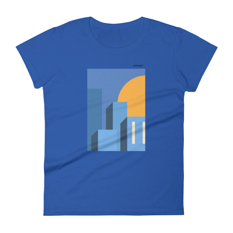 Abstract city 2 women fitted t-shirt