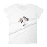 Cool fish women fitted t-shirt