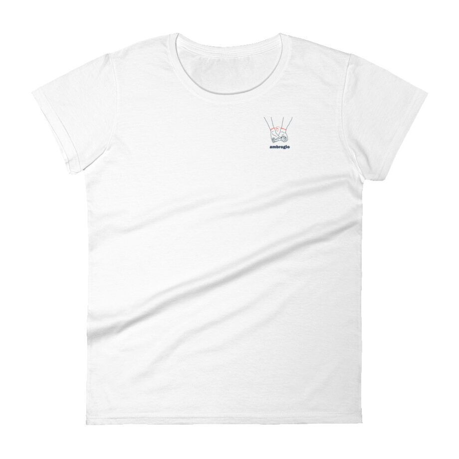 Tied hands women fitted t-shirt