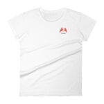 Searching eyes women fitted t-shirt