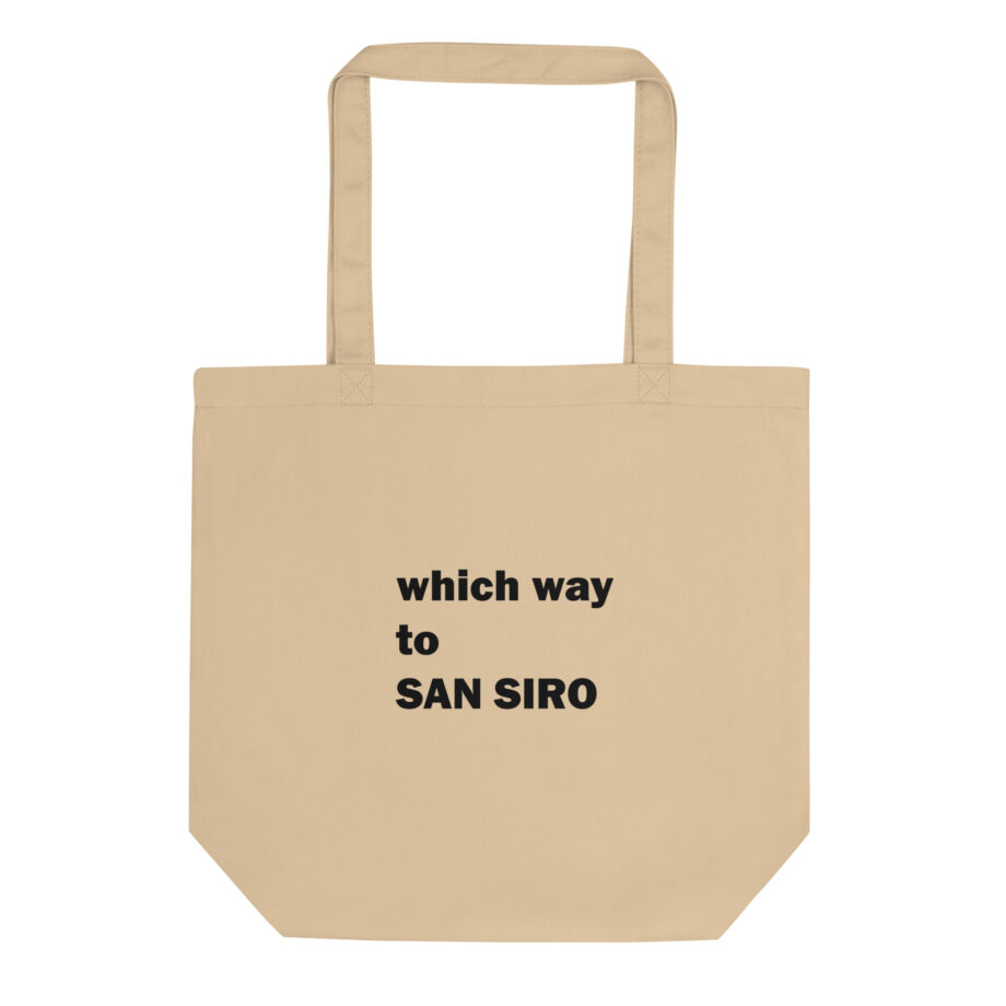 Which way to SAN SIRO eco tote bag