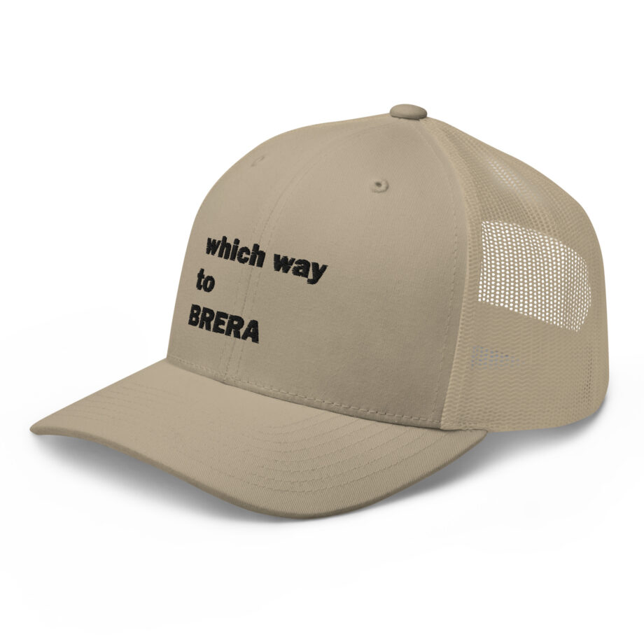 Which way to BRERA trucker hat embroidered