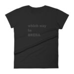 Which way to BRERA women fitted t-shirt