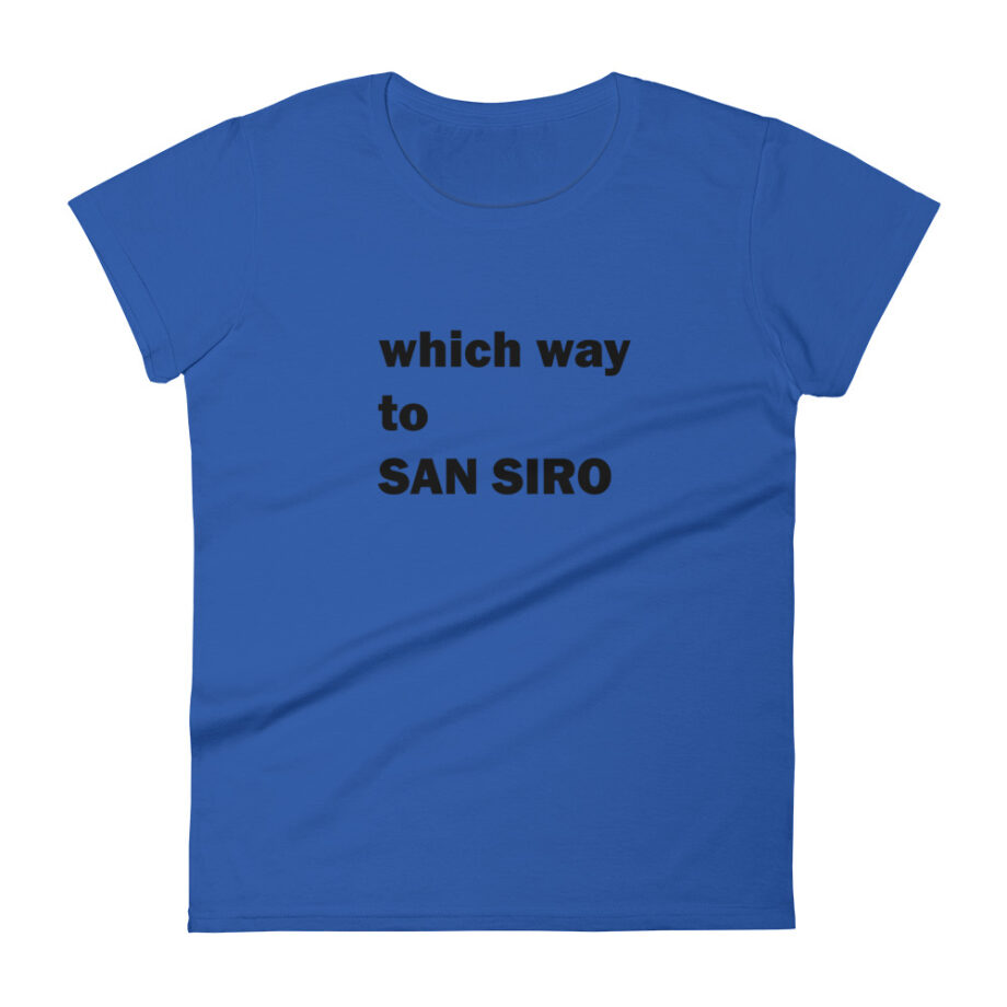 Which way to SAN SIRO women fitted t-shirt