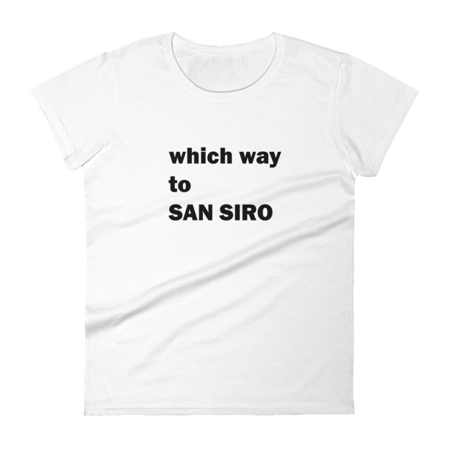 Which way to SAN SIRO women fitted t-shirt