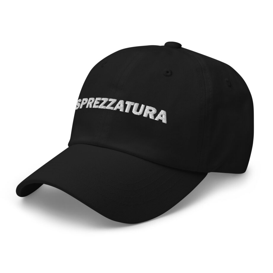 White sprezzatura dad hat embroidered