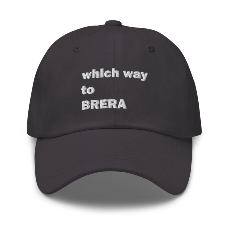 White which way to BRERA dad hat embroidered