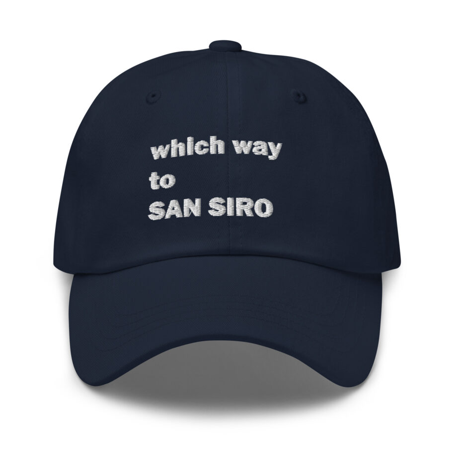 White which way to SAN SIRO dad hat embroidered