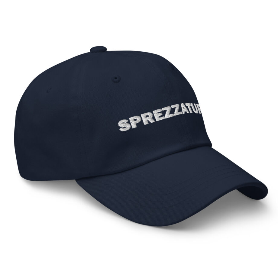 White sprezzatura dad hat embroidered