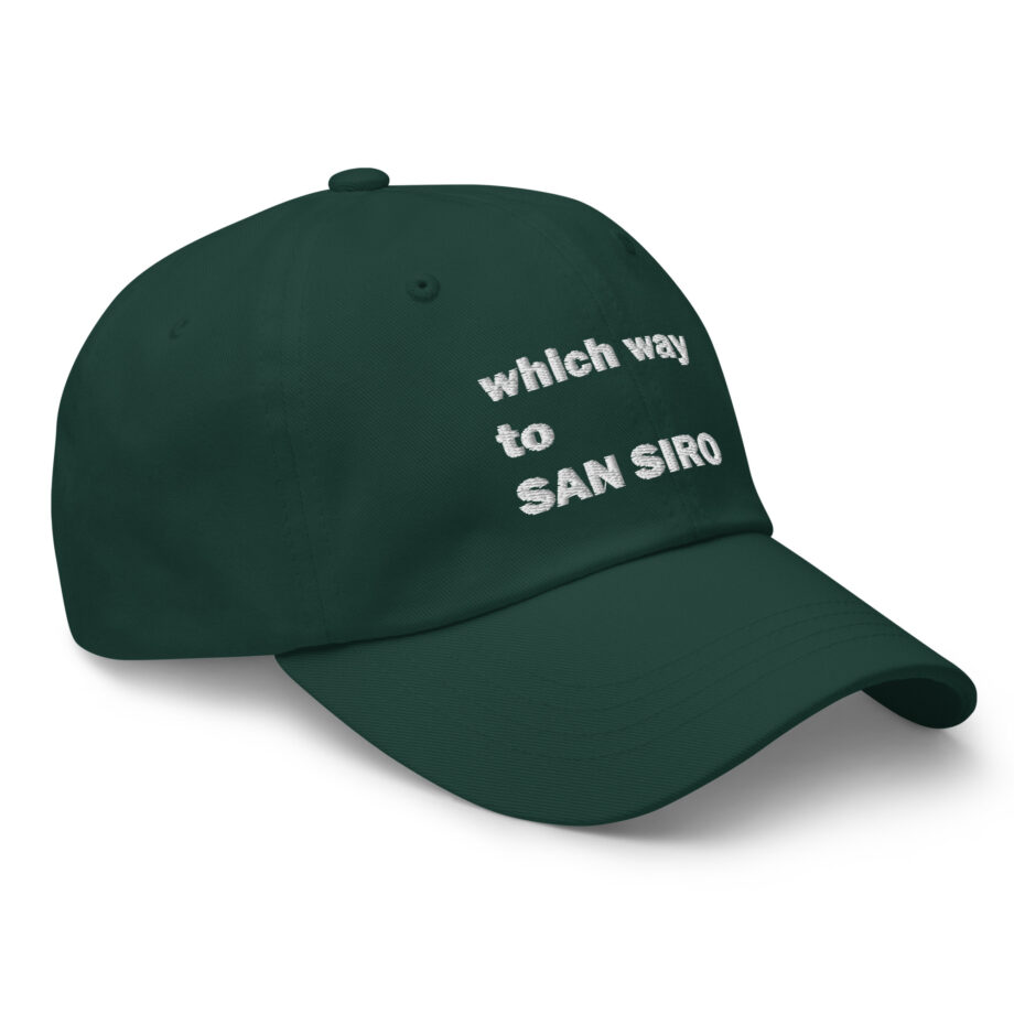 White which way to SAN SIRO dad hat embroidered