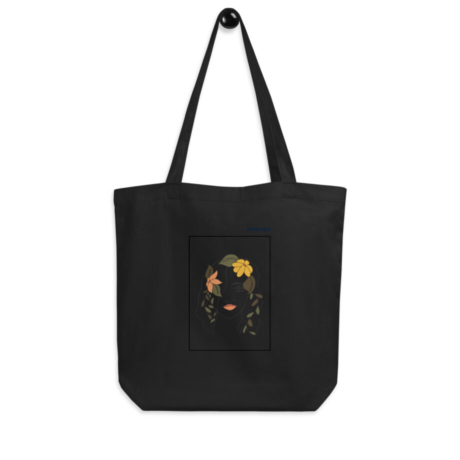 Woman’s portrait eco tote bag