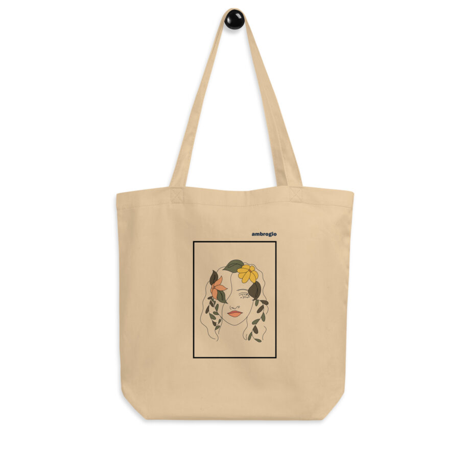 Woman’s portrait eco tote bag