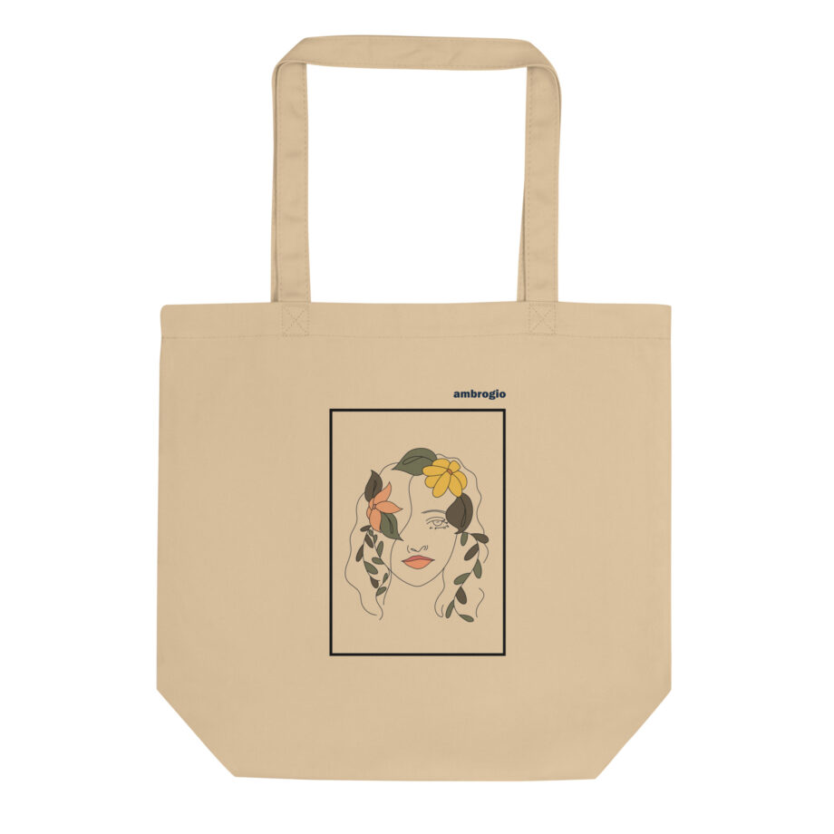 Woman’s portrait eco tote bag