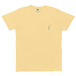 Smiley unisex pocket t-shirt embroidered