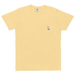 Vintage head & flowers unisex pocket t-shirt embroidered