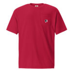 Inner space unisex pocket t-shirt embroidered