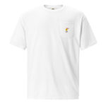 Smiley unisex pocket t-shirt embroidered